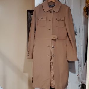 Wool blend trench coat